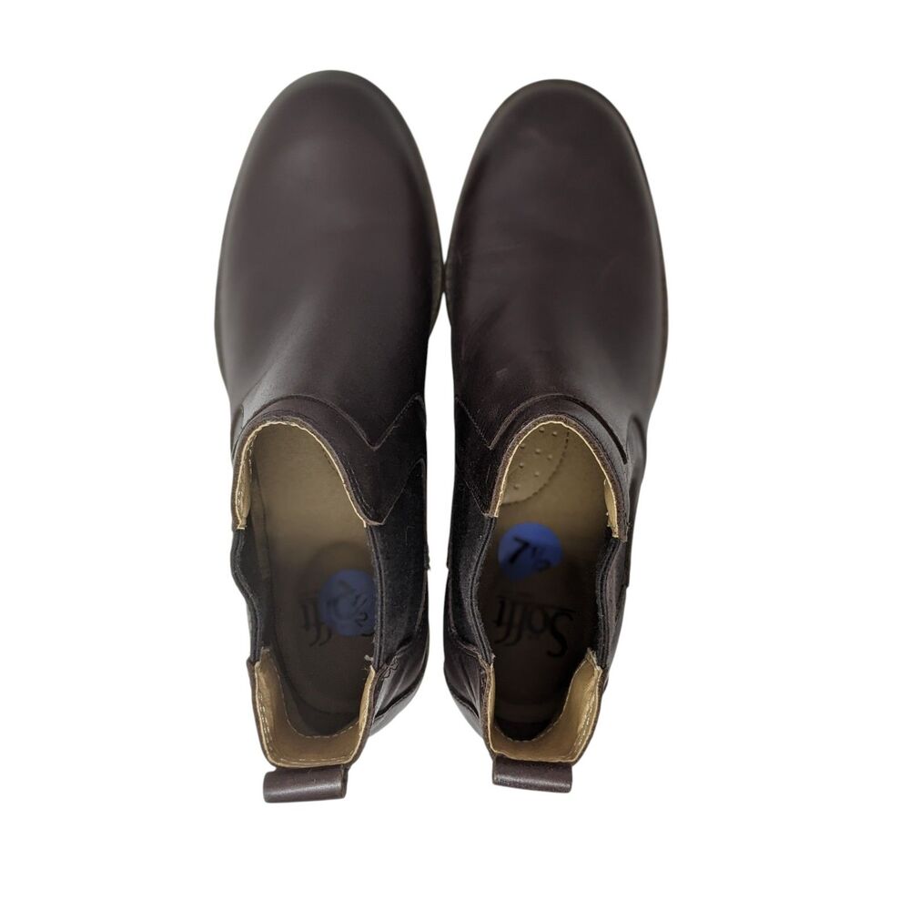 Sofft Brown Leather Chelsea Ankle Boots Women's Size 7.5 Comfort - Picture 7 of 13